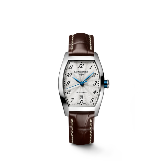 Longines Evidenza 26.00 X 30.60 mm Silver "flinqué" Stainless steel L21424734 L2.142.4.73.4 front view