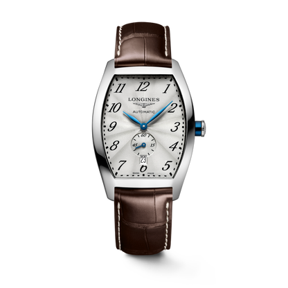 Longines Evidenza 33.10 X 38.75 mm Silver "flinqué" Stainless steel L26424734 L2.642.4.73.4 front view