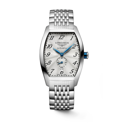 Longines Evidenza 33.10 X 38.75 mm Silver "flinqué" Stainless steel L26424736 L2.642.4.73.6 front view
