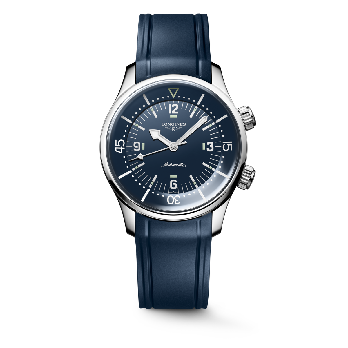 Longines Legend Diver 39.00 mm Blue lacquered polished Stainless steel L37644909 L3.764.4.90.9 front view