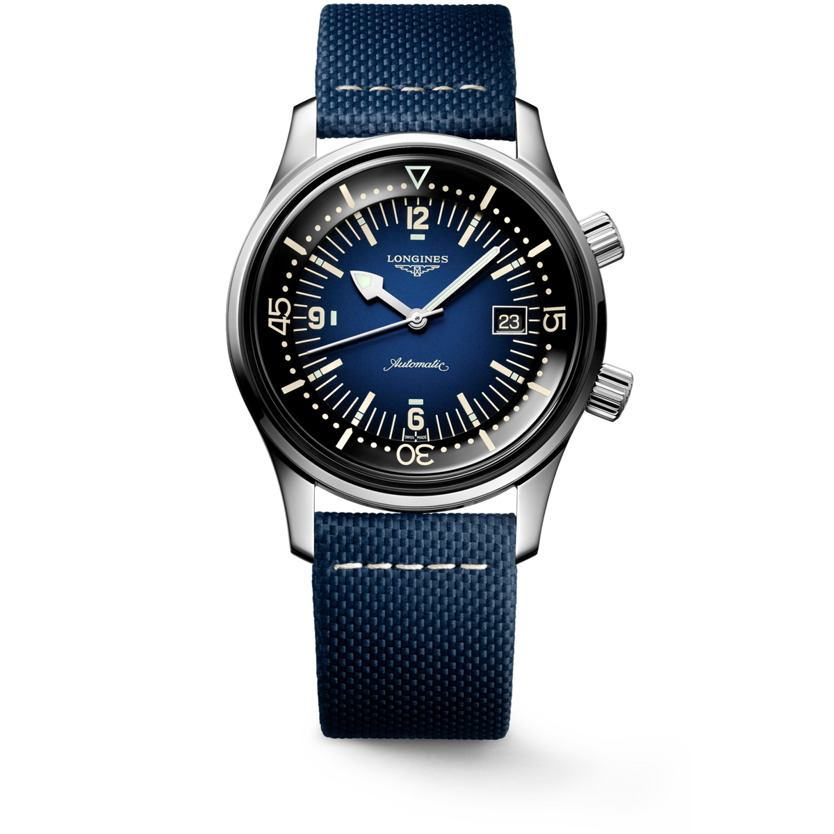 Longines Legend Diver 42.00 mm Blue Stainless steel L37744902 L3.774.4.90.2 front view