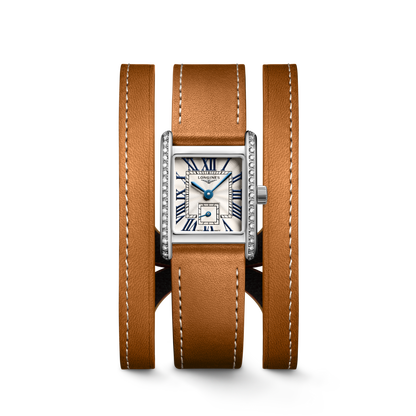 Longines Mini Dolcevita 21.50 X 29.00 mm Silver "flinqué" Stainless steel L52000710 L5.200.0.71.0 front view