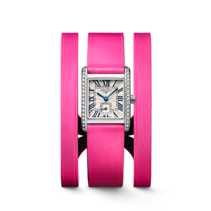 Longines Mini Dolcevita 21.50 X 29.00 mm Silver "flinqué" Stainless steel L52000712 L5.200.0.71.2 front view