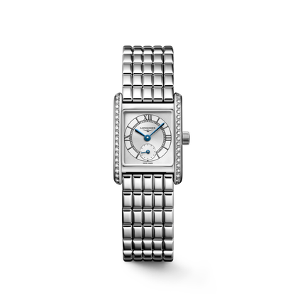 Longines Mini Dolcevita 21.50 X 29.00 mm Sunray silver Stainless steel L52000756 L5.200.0.75.6 front view