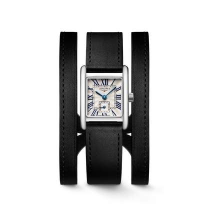 Longines Mini Dolcevita 21.50 X 29.00 mm Silver "flinqué" Stainless steel L52004710 L5.200.4.71.0 front view