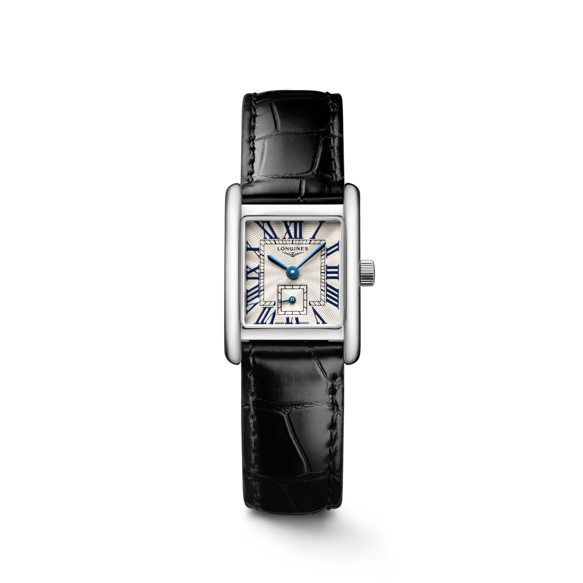 Longines Mini Dolcevita 21.50 X 29.00 mm Silver "flinqué" Stainless steel L52004712 L5.200.4.71.2 front view