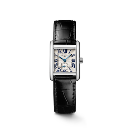 Longines Mini Dolcevita 21.50 X 29.00 mm Silver "flinqué" Stainless steel L52004712 L5.200.4.71.2 front view