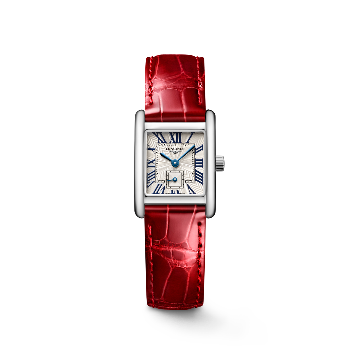 Longines Mini Dolcevita 21.50 X 29.00 mm Silver "flinqué" Stainless steel L52004715 L5.200.4.71.5 front view