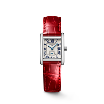 Longines Mini Dolcevita 21.50 X 29.00 mm Silver "flinqué" Stainless steel L52004715 L5.200.4.71.5 front view