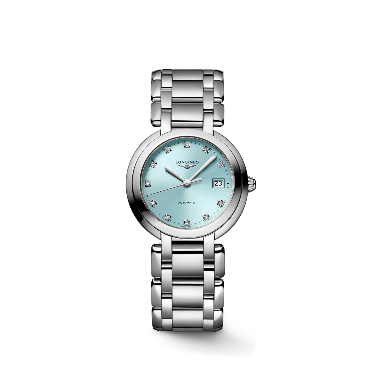 Longines Primaluna 30.00 mm Sunray blue Stainless steel L81134906 L8.113.4.90.6 front view