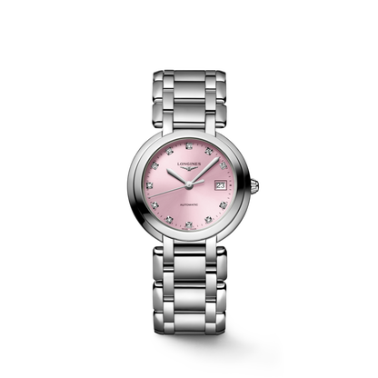 Longines Primaluna 30.00 mm Sunray pink Stainless steel L81134996 L8.113.4.99.6 front view