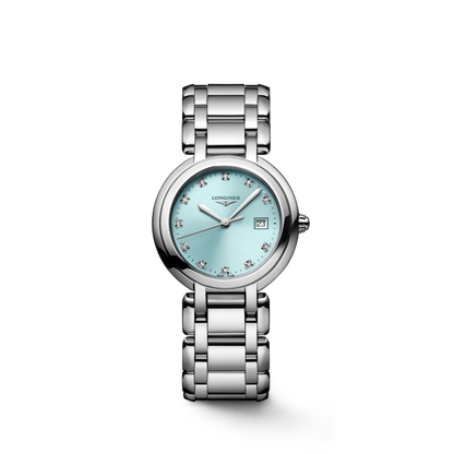 Longines Primaluna 30.00 mm Sunray blue Stainless steel L81224906 L8.122.4.90.6 front view