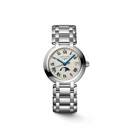 Longines Primaluna Moonphase 30.50 mm Opaline Ivory Stainless steel L81154716 L8.115.4.71.6 front view
