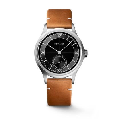Longines Sector Dial 38.50 mm Black Stainless steel L28284532 L2.828.4.53.2 front view