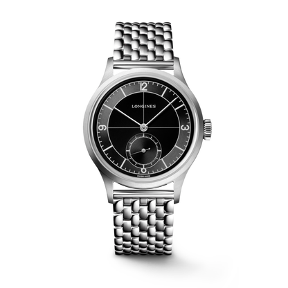 Longines Sector Dial 38.50 mm Black Stainless steel L28284536 L2.828.4.53.6 front view