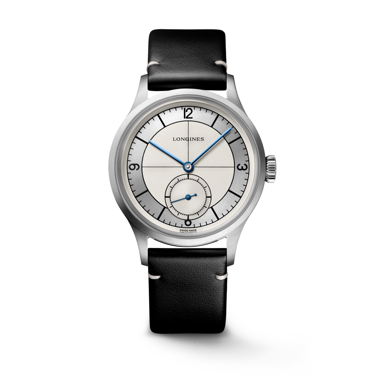 Longines Sector Dial 38.50 mm Opaline Ivory Stainless steel L28284730 L2.828.4.73.0 front view