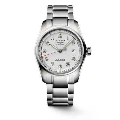 Longines Spirit 40.00 mm Opaline Ivory Stainless steel L38104736 L3.810.4.73.6 front view