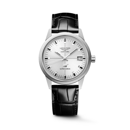Ultra-Chron Classic 37.00 mm Sunray silver Stainless steel L25374722 L2.537.4.72.2 front view