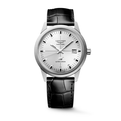 Ultra-Chron Classic 40.00 mm Sunray silver Stainless steel L29374722 L2.937.4.72.2 front view