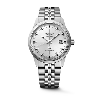 Ultra-Chron Classic 40.00 mm Sunray silver Stainless steel L29374726 L2.937.4.72.6 front view