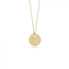 ROBERTO COIN DISC PENDANT WITH DIAMOND INITIAL S