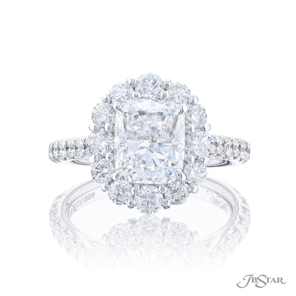 JB Star Cushion Cut Halo Ring
