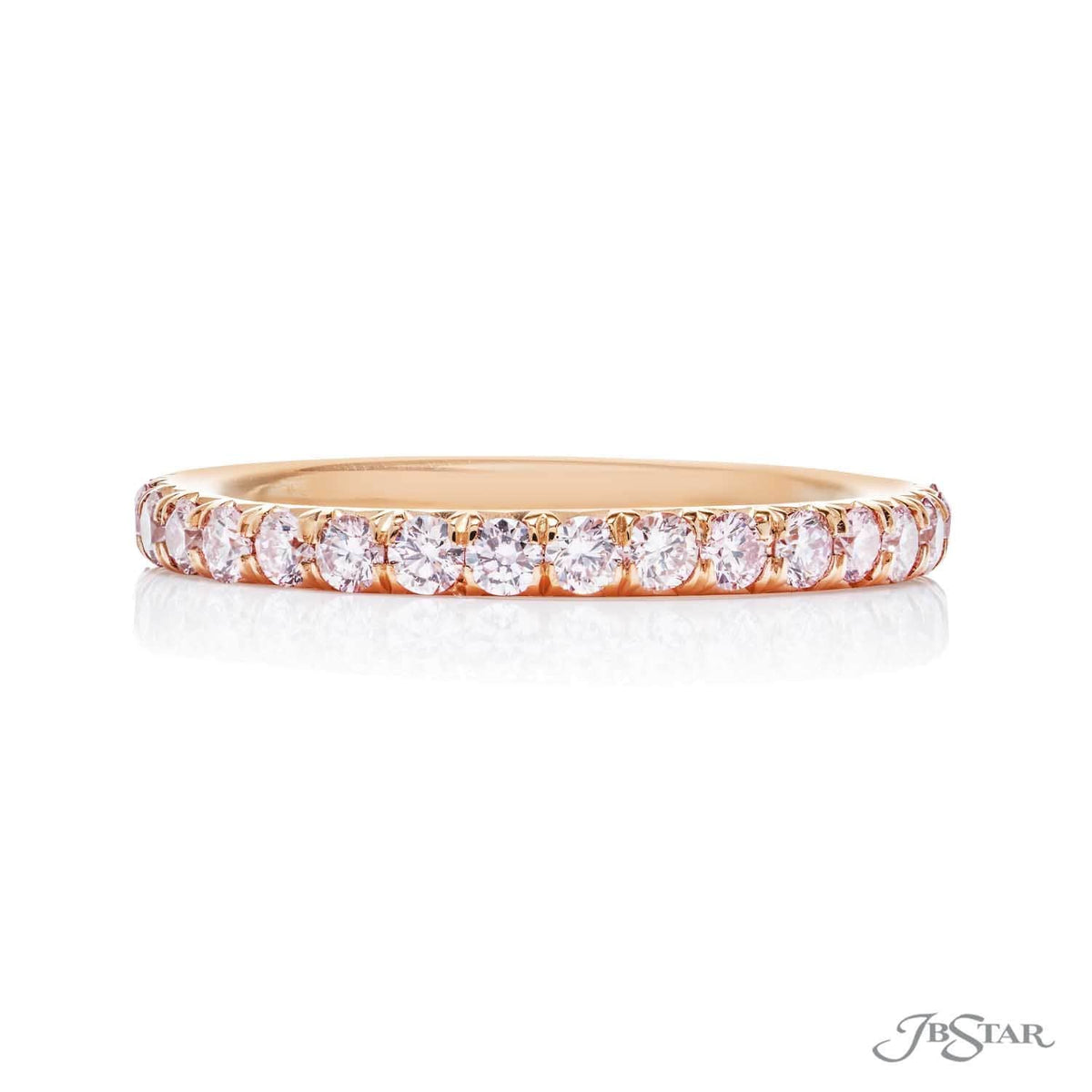 JB Star Fancy Pink Diamond Eternity Band