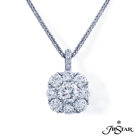 JB Star Round Diamond Pendant