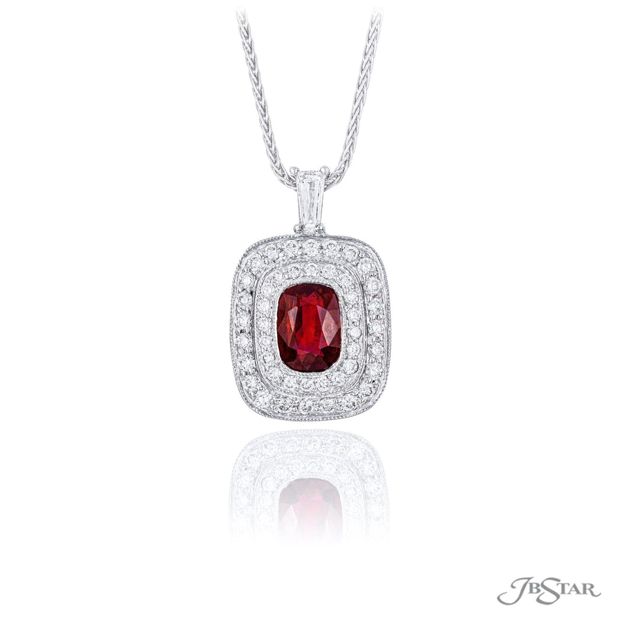 JB Star Natural Ruby and Diamond Necklace