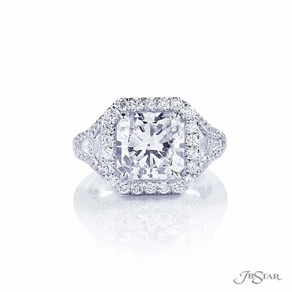 JB Star Platinum Halo Engagement Ring - 7140-032