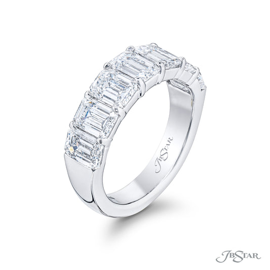 JB Star Emerald Cut Diamond Anniversary Band