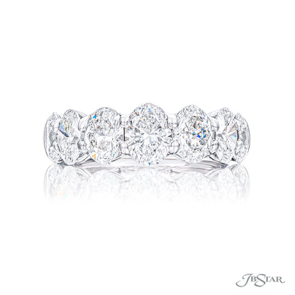JB Star Oval Diamond Anniversary Band