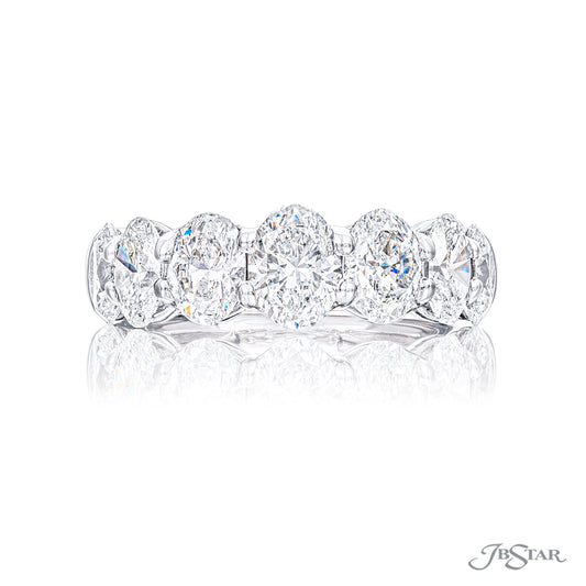 JB Star Oval Diamond Anniversary Band
