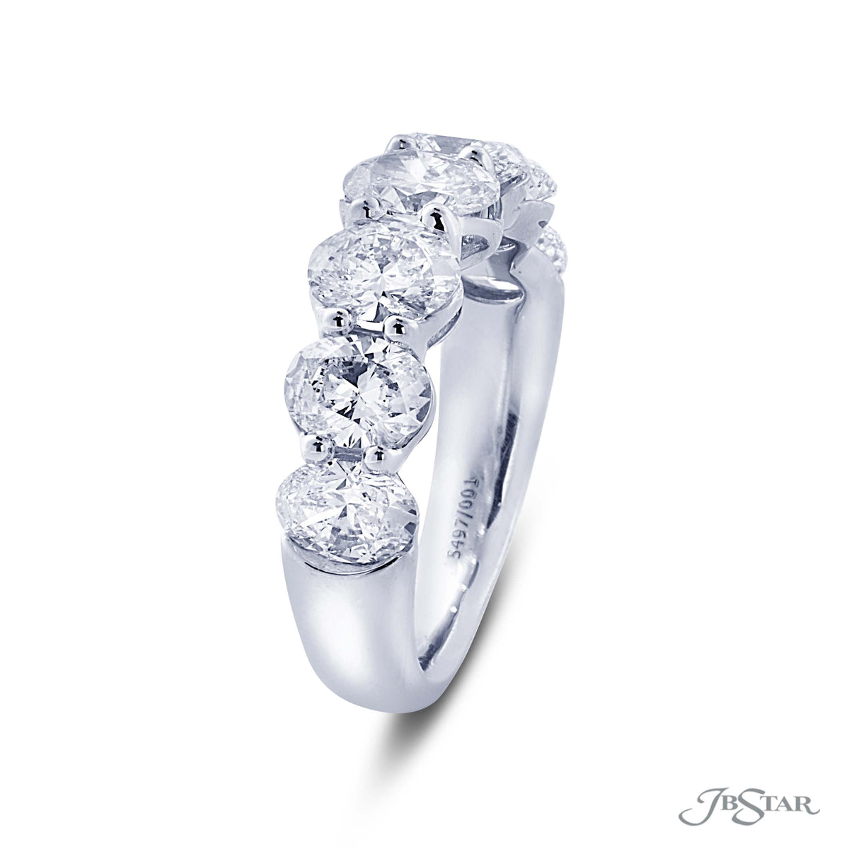 JB Star Oval Diamond Anniversary Band