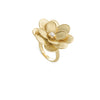 Marco Bicego Petali Collection 18K Yellow Gold and Diamond Large Flower Ring