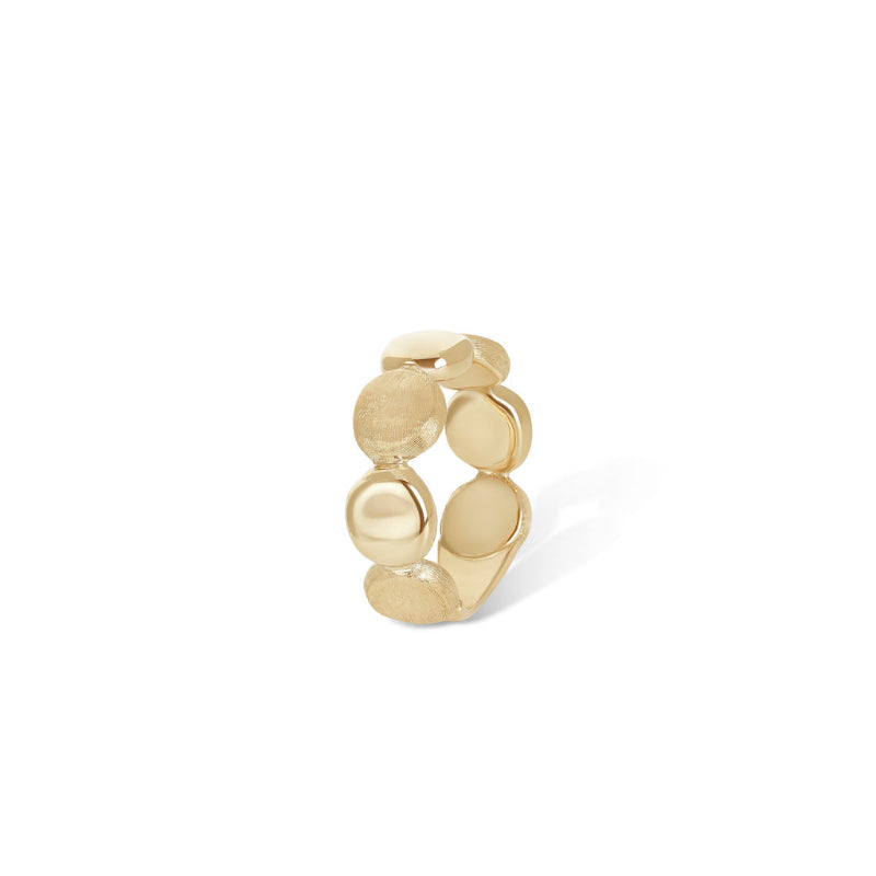 Marco Bicego Jaipur Collection 18K Yellow Gold Engraved and Polished Single Row Ring