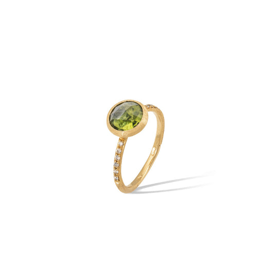 Marco Bicego Jaipur Color Collection 18K Yellow Gold Gemstone and Diamond Stackable Ring