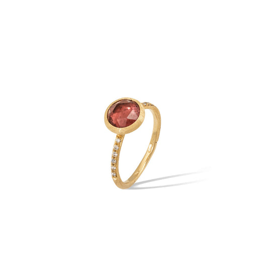 Marco Bicego Jaipur Color Collection 18K Yellow Gold Gemstone and Diamond Stackable Ring