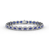 Fana Striking Oval Sapphire and Diamond Bracelet