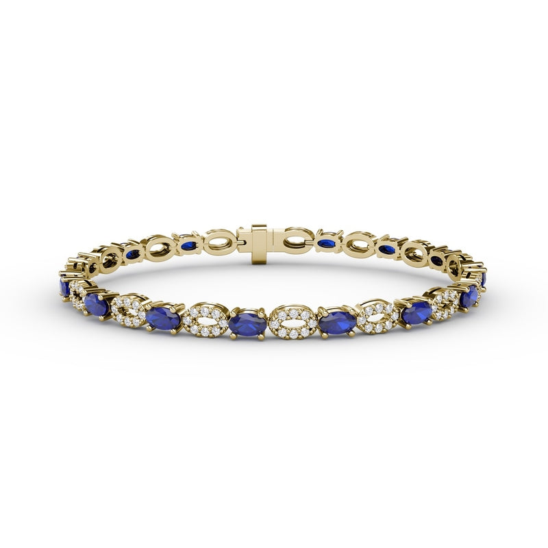 Fana Interchanging Sapphire and Diamond Bracelet