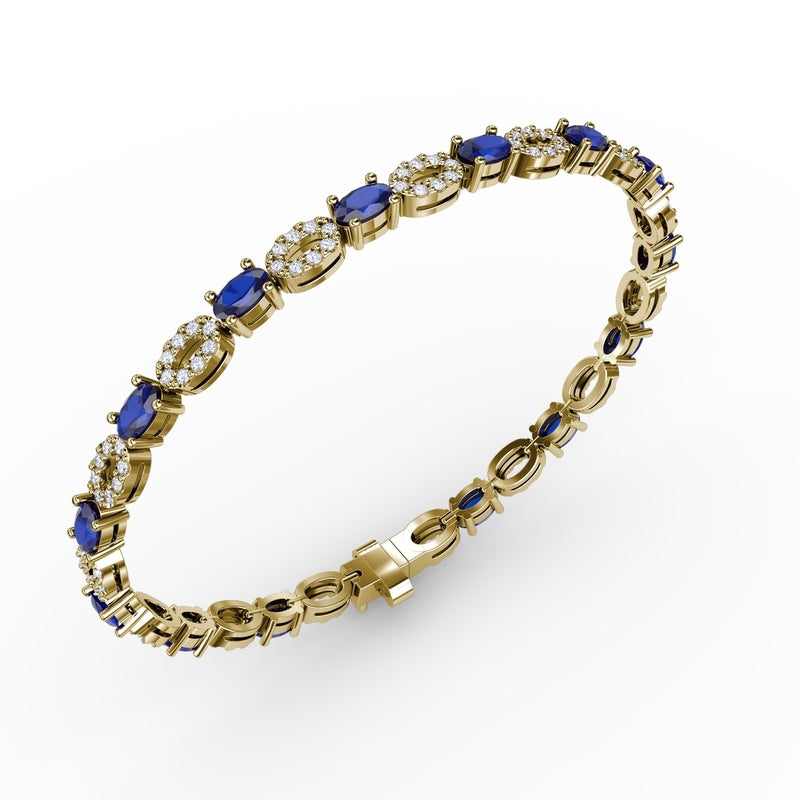 Fana Interchanging Sapphire and Diamond Bracelet