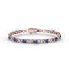 Fana Sapphire and Diamond Pear Shape Bracelet