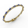 Fana Sapphire and Diamond Pear Shape Bracelet