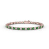 Fana Alternating Emerald and Diamond Bracelet