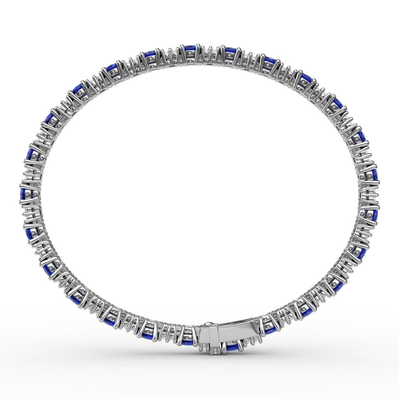 Fana Alternating Sapphire and Diamond Bracelet