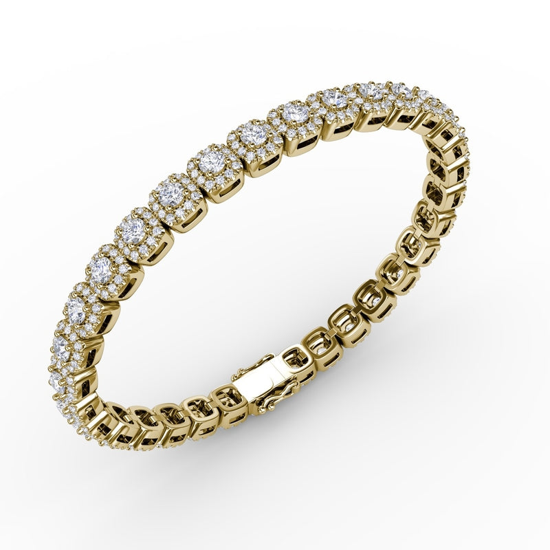 Fana Cushion Cut Diamond Bracelet