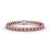 Fana Cushion Cut Ruby and Diamond Bracelet