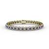 Fana Cushion Cut Sapphire and Diamond Bracelet