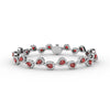 Fana Decorated Ruby and Diamond Bracelet