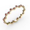 Fana Decorated Ruby and Diamond Bracelet